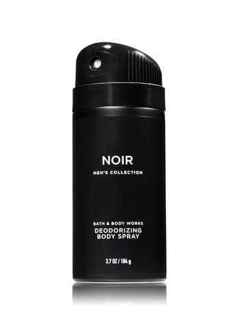 Bath and Body Works Noir Men's Collection 3 Piece Set Includes 3.7 oz Deodorizing Body Spray, 8 oz Ultra Shea Body Cream, 10 oz 2-IN-1 Hair &amp; Body Wash