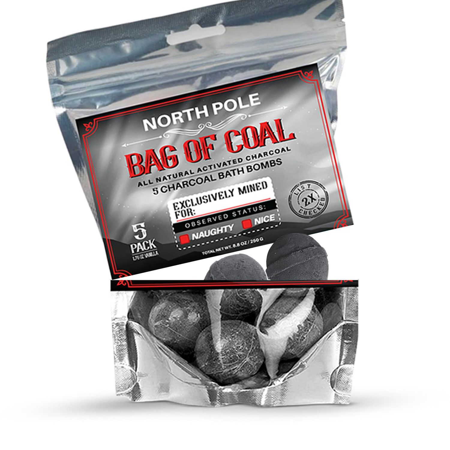 Activated Charcoal Bath Bombs for Women - Natural Bath Bombs 5 PCs - Bath Bombs for Women Relaxing - Organic Bath Bombs for Sensitive Skin - Bath Bombs for Women Gift Set - Bath &amp; Bathing Accessories