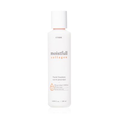 Etude Moistfull Collagen Emulsion 180ml (6.08 fl. oz) 21AD| Korean Skin Care Hydration Fomula for Healthy Skin | Small Particles of The Super Collagen Water, Kbeauty, Skin Care, Perfect for Gift