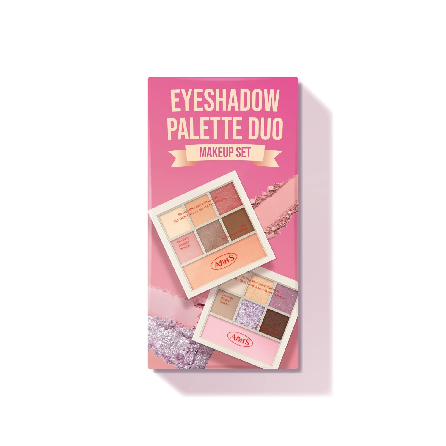 AMTS Eyeshadow Off Sienna &amp; Misty Lavender Palettes Set, Valentine&#39;s gifts for teen girls, women | Matte Shimmer Metallic, Long Lasting