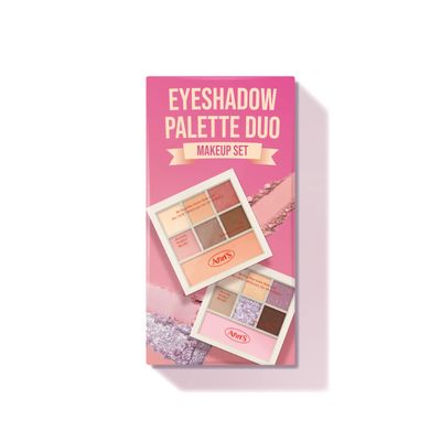 AMTS Eyeshadow Off Sienna &amp; Misty Lavender Palettes Set, Valentine&#39;s gifts for teen girls, women | Matte Shimmer Metallic, Long Lasting