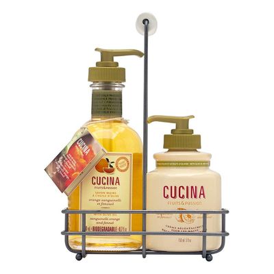 Cucina Sanguinelli Orange and Fennel Duo Set 2 Piece Set Includes: 6.7 oz Hand Soap + 5.0 oz Hand Cream