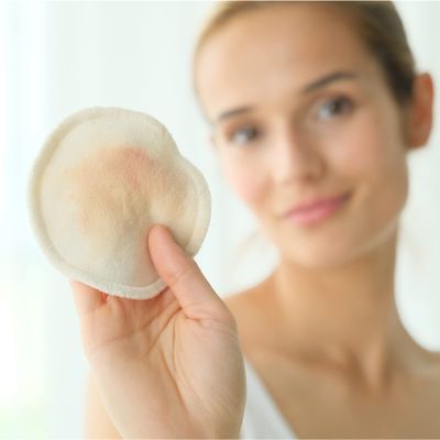 BAROOGA Reusable Makeup Remover Pads, (7 Pack) with a Washable Laundry Bag, 100% Organic Cotton, Reusable Cotton Rounds for All Skin Types, Eco-Friendly Facial Celansing Pads