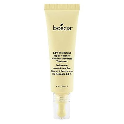 boscia 0.6% Pro-Retinol Repair + Renew Waterless Advanced Treatment - Vegan, Cruelty-Free, Natural Skin Care - For Fine Lines &amp; Wrinkles - 1 fl oz
