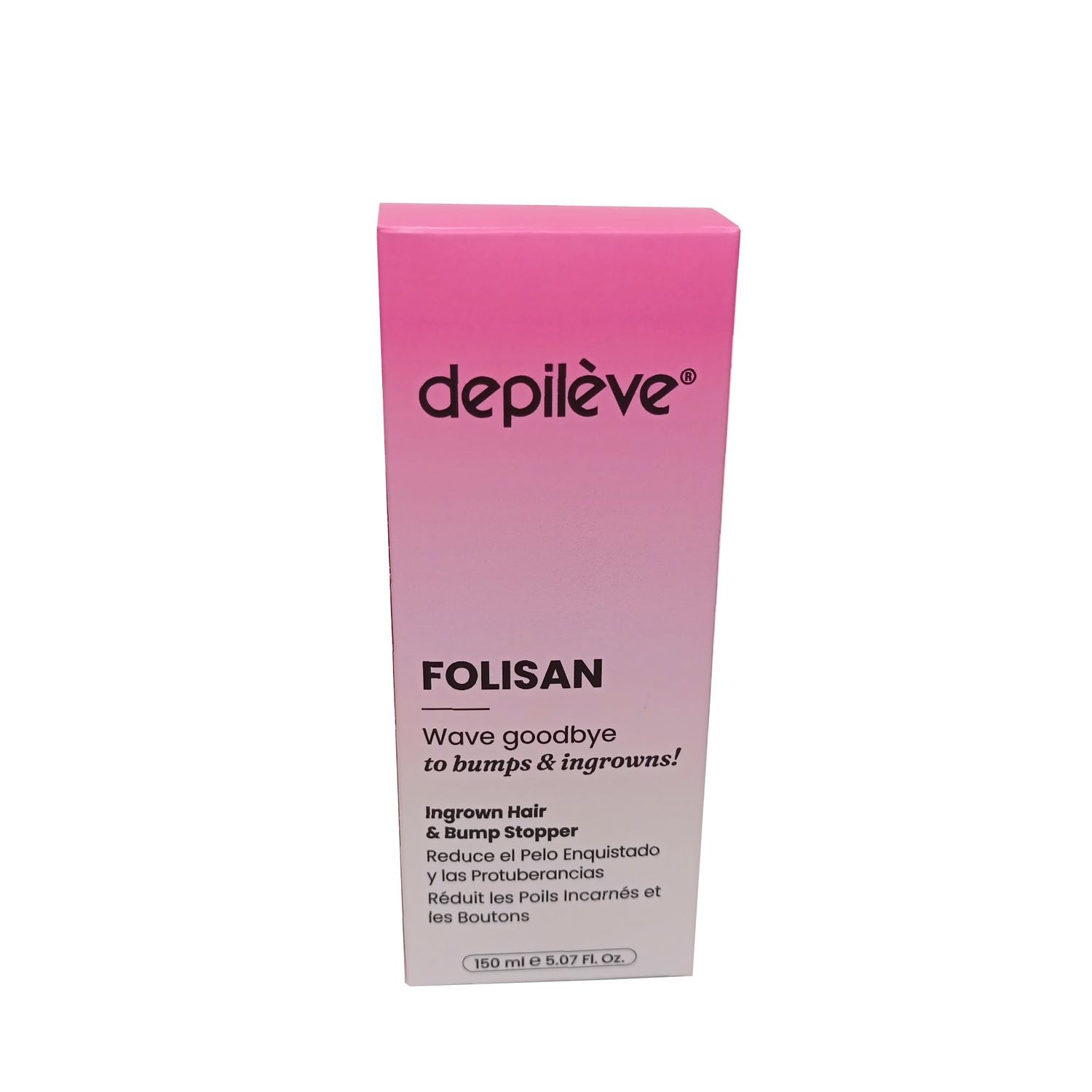 Depileve Folisan - Post Wax Oil, Relieves Razor Burn, Razor Bumps and ingrown Hair, Astringent, Skin Moisturizer, Gentle exfoliator, 5 Ounce Bottle