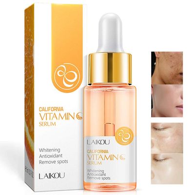 AKARY Vitamin C Serum with Hyaluronic Acid Organic Firm Skin Reduce Formula for Face Skin Improve Remove Flaw Essence