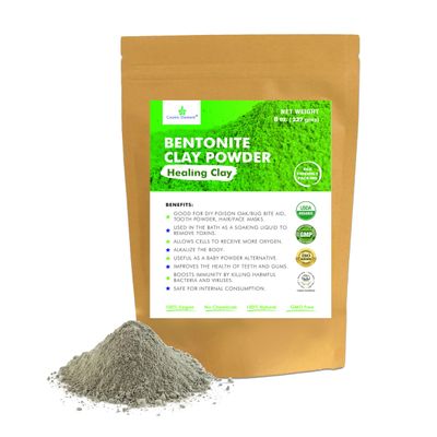 Cosmic Element 100% Pure Calcium Bentonite Clay Powder - Bentonite Clay Food Grade, Vegan, Healing Clay | Skin Care Detox - Deep Pore Cleansing Face &amp; Body Mask for Soft, Smooth, Refreshed Skin | 8 oz