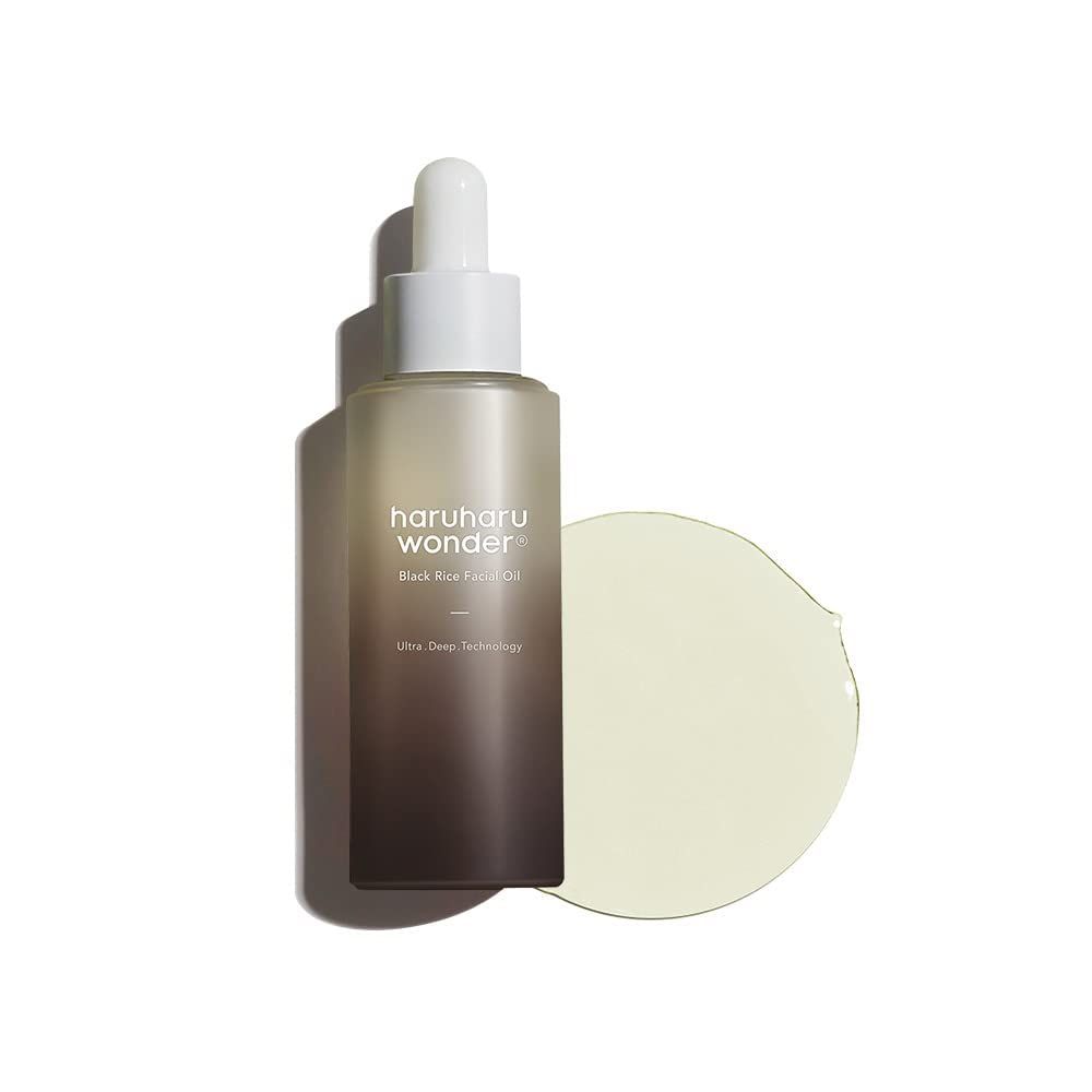 HARUHARU wonder Black Rice Facial Oil 1.01 fl oz (30ml), Moisturing &amp; Soothing effect