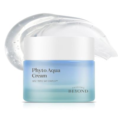 BEYOND Phyto Aqua Face Cream (1.7fl oz) - Vegan Formula Korean Skin Care for 100 Hours of Hydration &amp; Skin Barrier. Hyaluronic Acid, Tree Sap Complex
