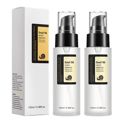 Advanced Snail Mucin 96% Power Repairing Essence, Snail Mucin 96% - Anti-Aging Serum, With Snail Secretion Filtrate For Dull And Damaged Skin, Anti-Aging &amp; Discoloration Correcting(100ml/2 PCS)