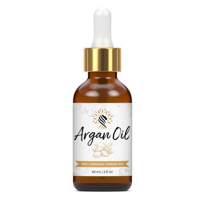 Argan Cosmetics 100% Pure Organic Moroccan Argan Oil for Hair, Skin, Nails, Cuticles, Face &amp; Beards - Cold Pressed, Unscented - Filtered Through Cotton &amp; Charcoal - All Natural Moisturizer - 2 Fl Oz