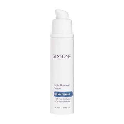 Glytone Night Renewal Cream with 5.5 Free Acid Value Glycolic Acid &amp; Retinaldehyde, Improves Skin Elasticity, Reduce Appearance of Fine Lines &amp; Wrinkles, 1.7 oz.