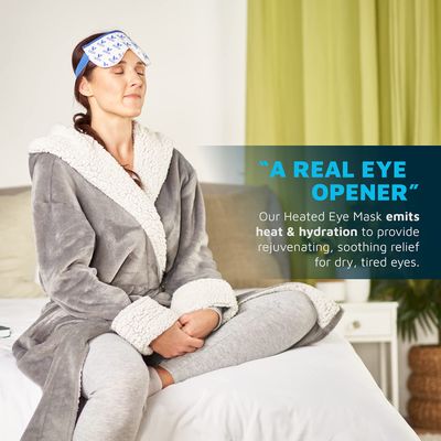 Eye Mask for Dry Eyes | Warm Eye Compress | Natural Heat Eye Mask for Styes, Blepharitis, Tired Eyes &amp; More by Medcosa