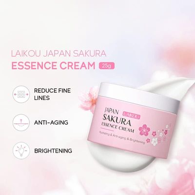 AKARY Face Sakura Cream Vitamin C Serum For Improving Skin Reducing Wrinkles and Moisturizing Enhance Skin, Body and Face Moisturizer for Dry Skin (25g)