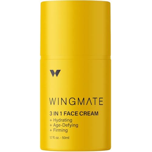 3-in-1 Men&#39;s Daily Longevity Face Cream with Sequoia Extract: Hydrating, Wrinkle-Reducing, Firming - Fragrance-Free, 1.7 Fl oz