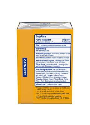 Dial Gold Antibacterial Deodorant Soap, 2 Pack, Total Net Wt 6.4 oz