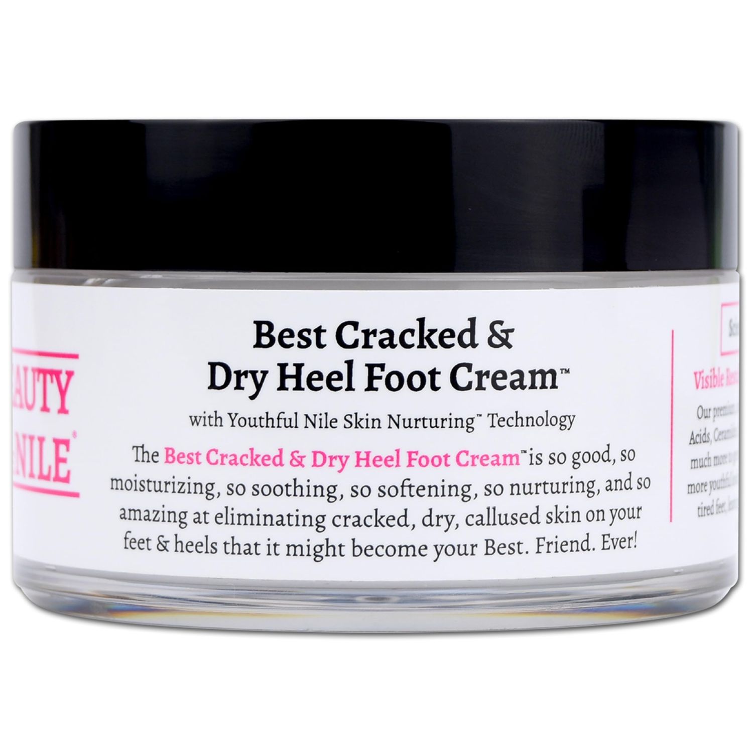 Beauty Of The Nile Best Cracked &amp; Dry Heel Foot Cream Urea Ceramides Heels Feet Knees Elbows Hands Dead Skin Cuticle Callus Remover Nail Softener Keratolytic Repair Mango Cocoa Shea 5oz