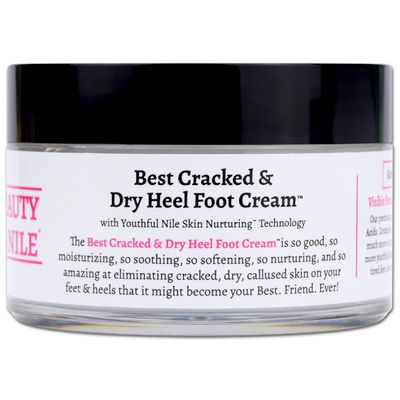 Beauty Of The Nile Best Cracked &amp; Dry Heel Foot Cream Urea Ceramides Heels Feet Knees Elbows Hands Dead Skin Cuticle Callus Remover Nail Softener Keratolytic Repair Mango Cocoa Shea 5oz