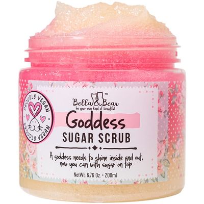 Bella &amp; Bear Goddess Sugar Scrub - 3-in-1 Exfoliator, Body Scrub &amp; Body Wash | Vegan, Cruelty-Free Bliss for Silky Smooth, Radiant Skin