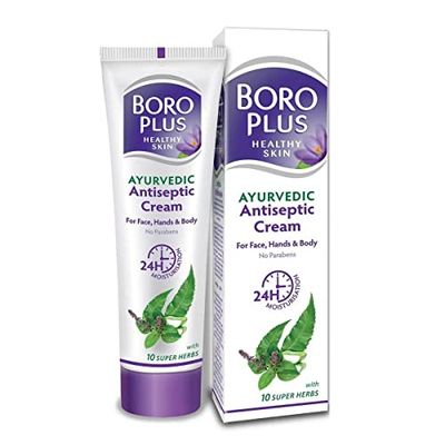 Boroplus Natural Ayurvedic Cream | with Skin Loving Herbs | Multi-Purpose Healing Cream | Repairs Wounds, Rashes, &amp; Cracked Feet | 2.71 Oz/80ml