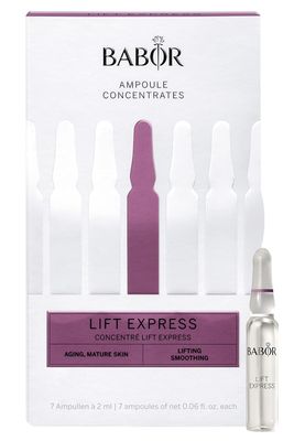 BABOR Lift Express Ampoule Concentrate, Instant Lifting Effect Fills Lines and Wrinkles Up To 6 Hours, Smoothing Skincare Capsule, Anti Aging Serum, Increase Firming &amp; Elasticity, 7 Treatments