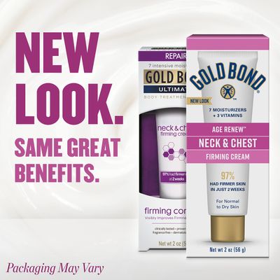 Gold Bond Age Renew Neck &amp; Chest Firming Age Renew Cream, 2 oz., Clinically Tested Skin Firming Cream