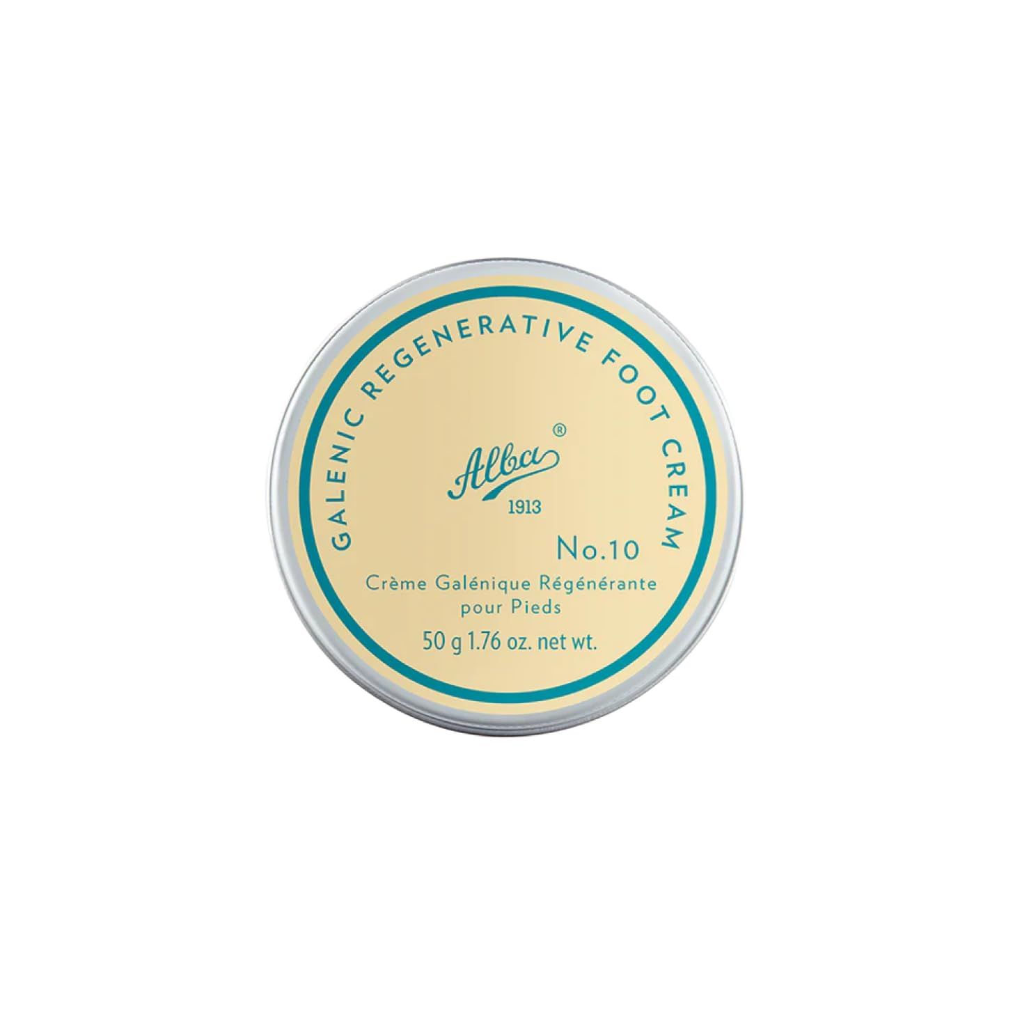Alba1913 Galenic Regenerative Foot Cream for Dry Cracked Feet &amp; Heels - Intensive Foot Care with Shea Butter &amp; Coconut Oil - Vegan &amp; Cruelty-Free - 4oz