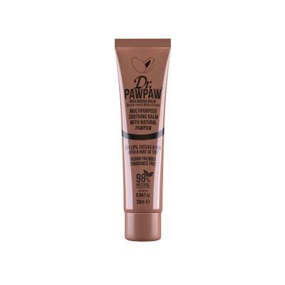 Dr.PAWPAW Rich Mocha Balm, Multi-Purpose Natural No Fragrance, for Hydrating Lips, Skin, Hair, Cuticles, Nails &amp; Beauty Finishing (25 ml)
