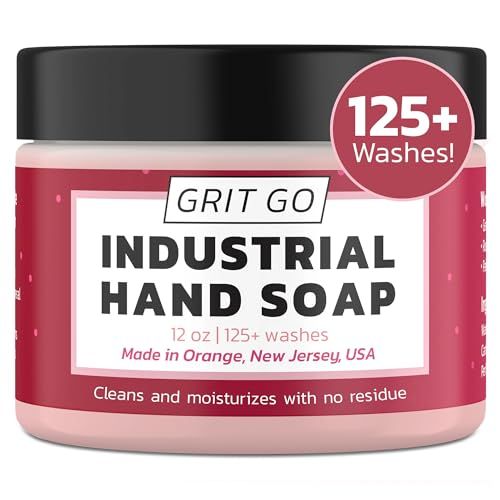 Grit Go Industrial Hand Soap - Removes Grease, Oil, Rust &amp; Paint; A hand cleaner for mechanics, construction workers, and all working hands, Made in America