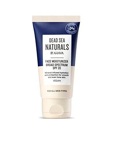 Dead Sea Naturals Face Moisturizer Broad Spectrum SPF20 - Multi-benefit day cream for face &amp; neck, provides all-day comfort and protects from UVA/B rays, with exclusive Dead Sea Minerals, 1.7 Fl.Oz