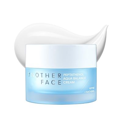 ANOTHERFACE PEPTATHENOL Aqua Balance Cream 1.69 Fl Oz, Peptide Moisturizer for Firm Skin, Ceramide Repairing Skin Barrier for Anit-Aging, Hyaluronic Hydrating for Dry Skin, Vegan, Korean Skin Care