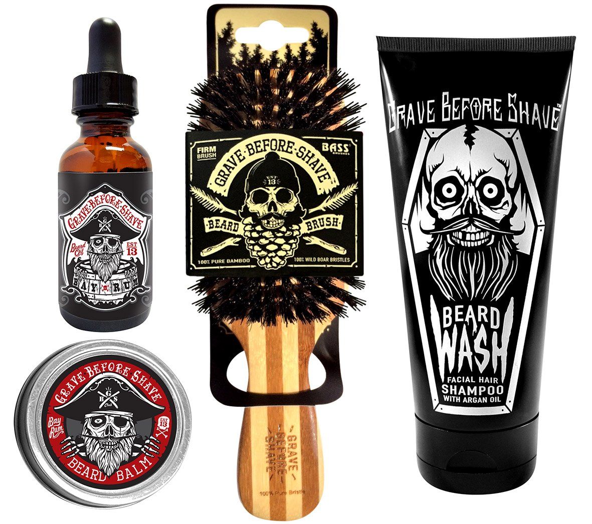 Grave Before Shave Beard Care Pack (Bay Rum Blend)