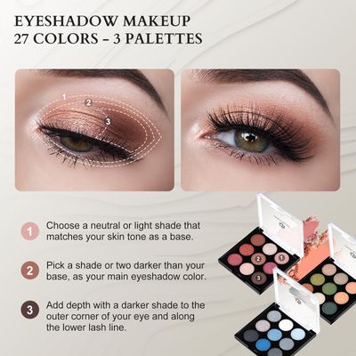 Color Nymph Professional Makeup Sets for Teens Girls Women, Full Kit Makeup Kits with Storage Train Case Beginner Cosmetics Kits with Eyeshadow Blush Lipstick Lipgloss Mascara and Tools -Pink