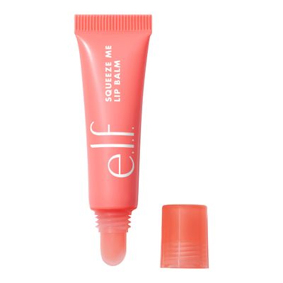 e.l.f. Squeeze Me Lip Balm, Moisturizing Lip Balm For A Sheer Tint Of Color, Infused With Hyaluronic Acid, Vegan &amp; Cruelty-free, Strawberry
