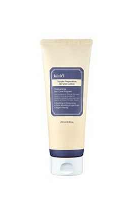 DearKlairs] Supple Preparation All-over lotion, Daily face and body moisturizer, for sensitive skin, Essential oil Free, Artificial fragrance free,250ml, 8.45oz