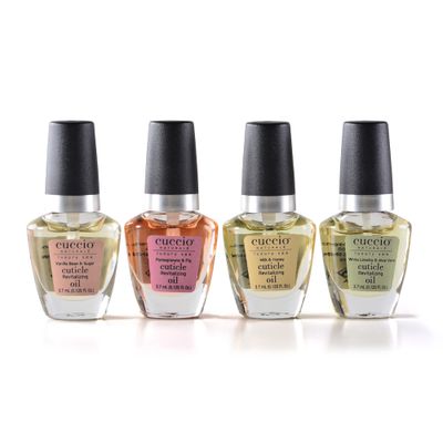 Cuccio Naturale Mini Cuticle Revitalizing Oils - Hydrating Repair for Dry Skin &amp; Nails - Paraben &amp; Cruelty-Free, Spa Fragrances - 4 pc