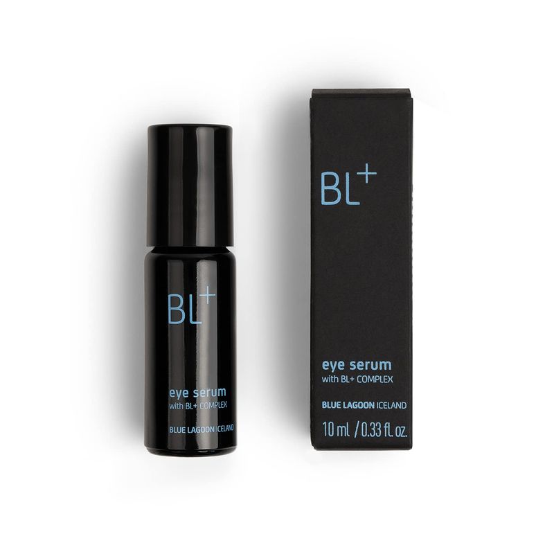 Blue Lagoon - BL+The Eye Serum For Dark Circles, Puffiness, Hydration - Cooling Roller Ball Applicator Firming Wrinkle Treatment - Under Eye Serum - Dark Eye Circles Treatment (0.33 fl oz | 10 ml)