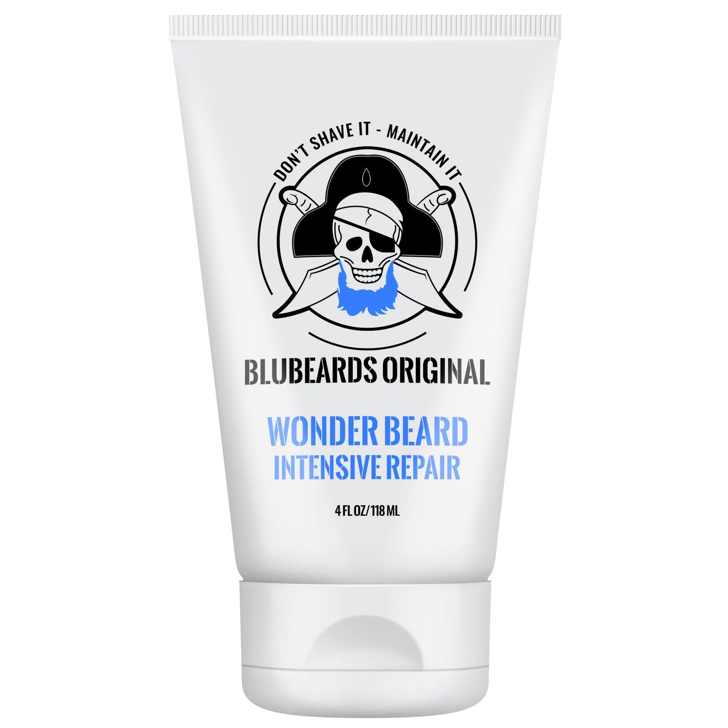Bluebeards Original Wonder Beard Intensive Repair, 4 oz. - Beard Conditioner for Men with Meadowfoam Seed Oil &amp; Amino Acids to Deeply Restore, Soften, and Rejuvenate Your Beard and Skin - Made in USA