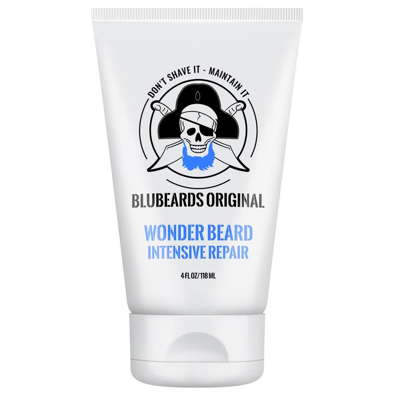 Bluebeards Original Wonder Beard Intensive Repair, 4 oz. - Beard Conditioner for Men with Meadowfoam Seed Oil &amp; Amino Acids to Deeply Restore, Soften, and Rejuvenate Your Beard and Skin - Made in USA