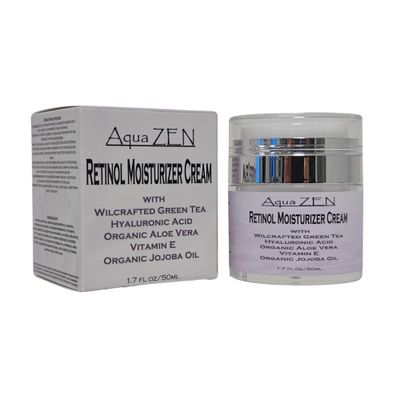Aqua ZEN 2.5% Active Reintol Moisturizer Cream w/Wildcrafted Green Tea, Hyaluronic Acid, Organic Aloe, Organic Jojoba Oil, &amp; VItamin E - Anti Aging, Daily Hydration, Wrinkle Repair | 1.7fl oz