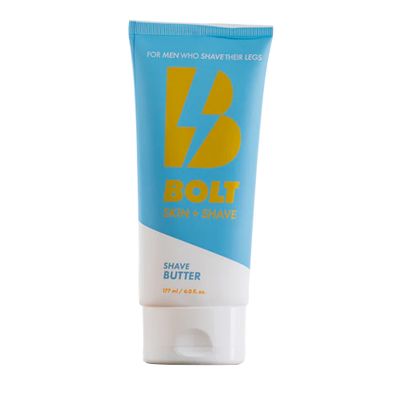 Bolt Skin + Shave - Shave Butter for Men - Ultimate Comfort for Smooth, Gliding Shaves - Reduces Nicks, Cuts and Irritation for a Luxurious Leg Shave with Cooling Aloe Vera and Menthol - 6 Fl Oz