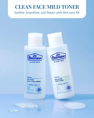 Dr. Belmeur Clean Face Mild Toner (4.9fl oz) - Soothing &amp; Refreshing for Sensitive Skin. Korean Skin Care. Panthenol, Mint, Sage, Phytosphingosine.