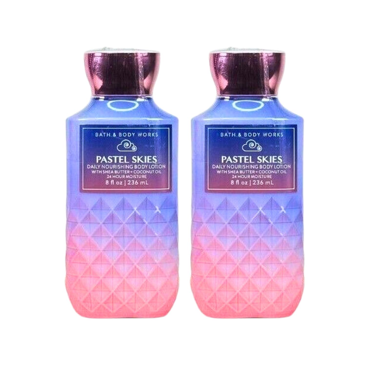 Bath &amp; Body Works Body Lotion Pack of 2, 8oz Each (Pastel Skies)