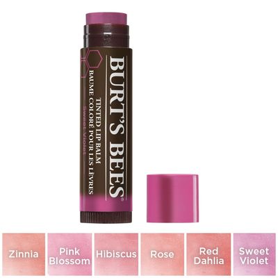 Burt's Bees 100% Natural Tinted Lip Balm, Sweet Violet with Shea Butter &amp; Botanical Waxes - 1 Tube