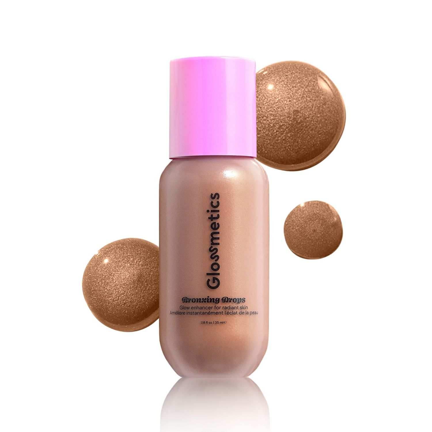 Glossmetics Bronzing Drops, Brightening and Moisturizing Face and Body Bronzer for Radiant Sun-Kissed Skin. 1.18 fl oz