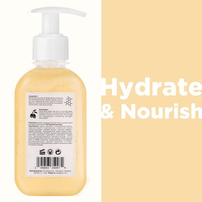 Cosmtiques Cratifs Moisturizing Hand Cream for Dry, Cracked Hands, Nails and Cuticles - 8.5 fl. oz. - Anti-Aging Skin Moisturizer with Vitamin E, Shea Butter, and Ceramides