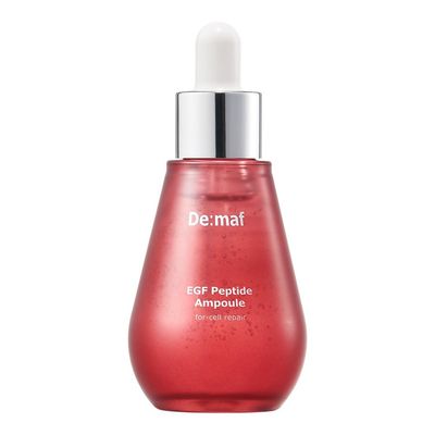 EGF Peptide Ampoule, Epidermal Growth Factors, Peptide, Collagen, Hyaluronic Acid, and Evening Primrose Extract for Skin Elasticity and Skin Cell Renewal, Korean Skincare