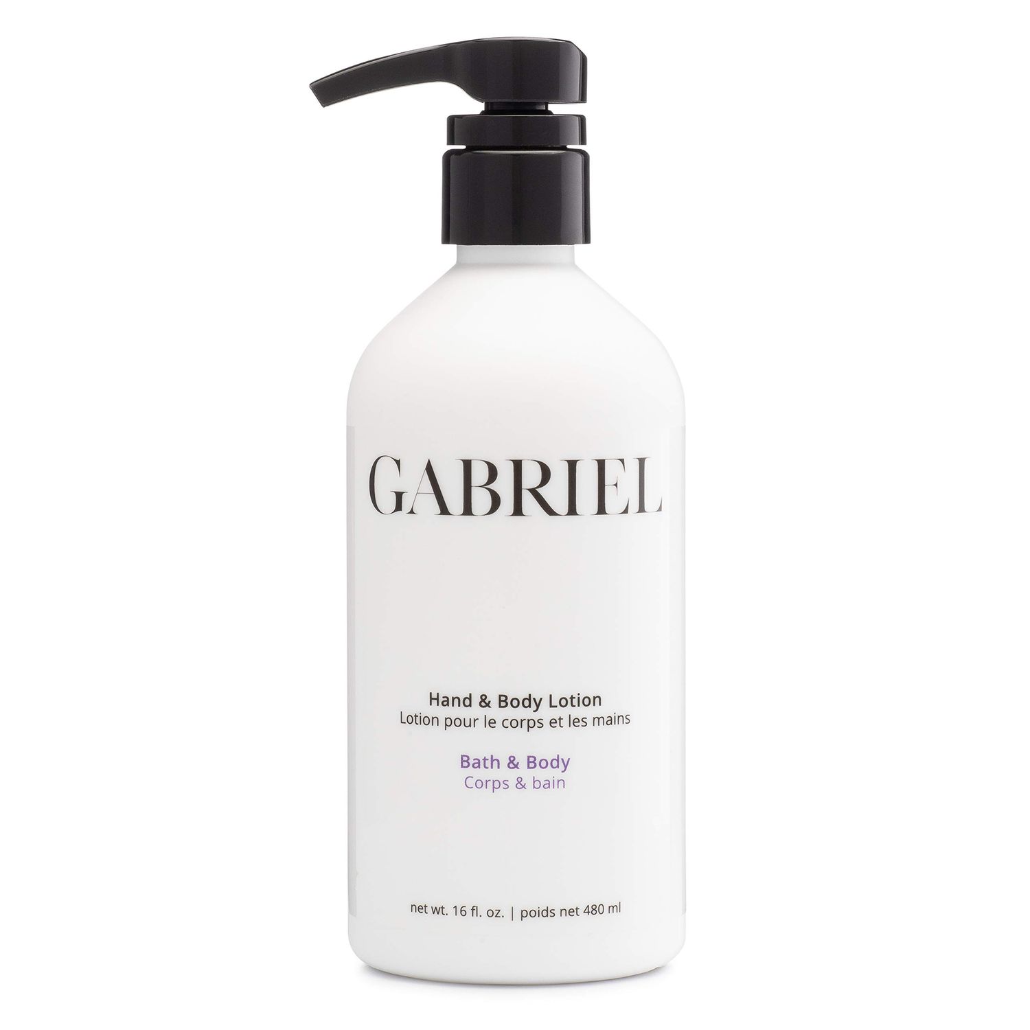 Gabriel Skincare Hand &amp; Body Lotion, Natural, Paraben Free, Vegan, Cruelty-free, Non GMO, Infused with Vitamin C and aloe vera,16 oz.