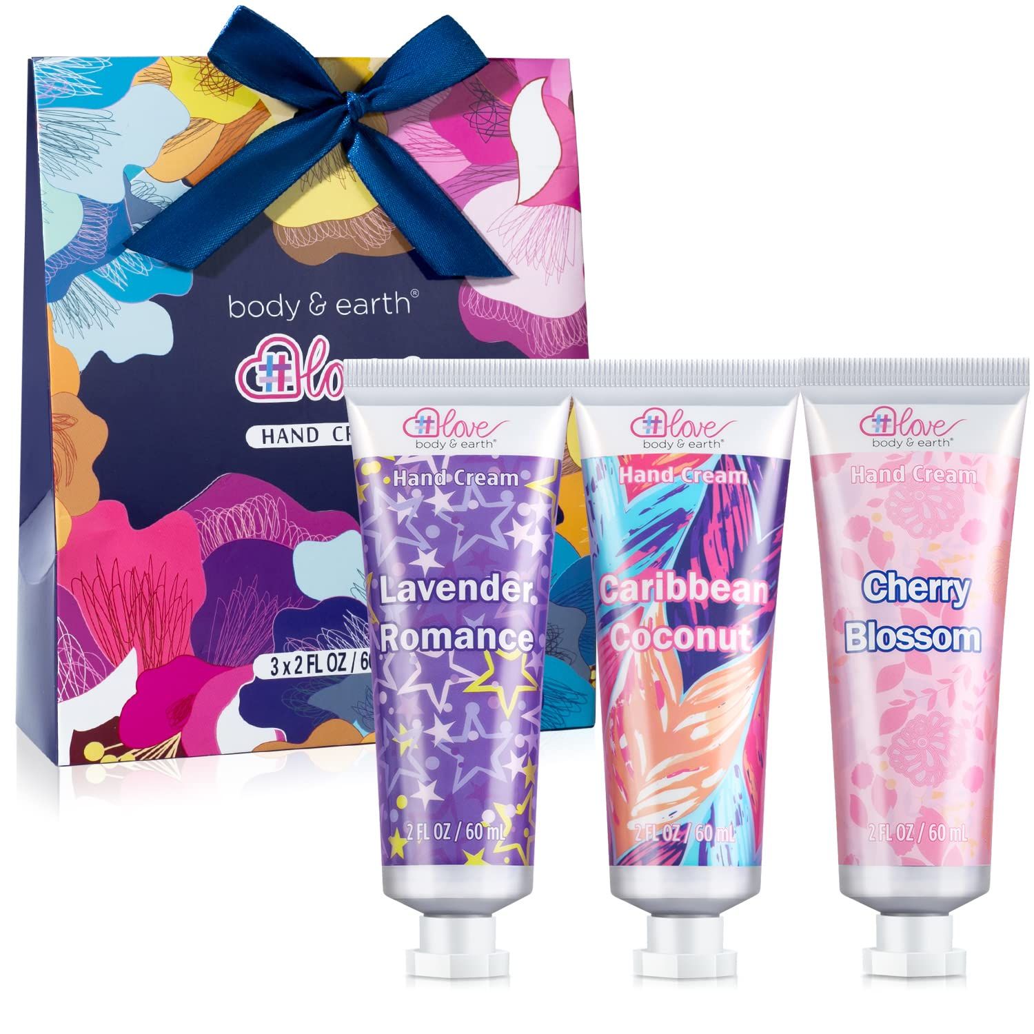 Body &amp; Earth Hand Cream Gift SetNatural Plant Fragrance Hand Lotion with Argan Oil and Glycerin for WomenTravel Size Lotion for Dry Hands Gift Set