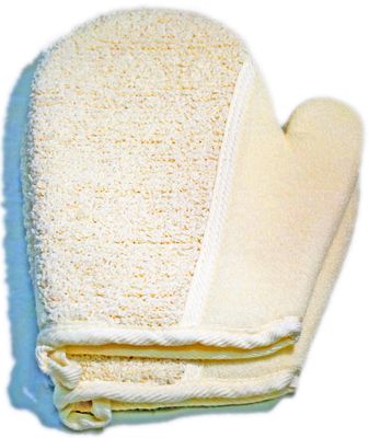 2Pack7.8x7.7inches Exfoliating Soft Terry Cloth Gloves Mitten Remove Dead Skin Bath Body Scrub Mitt, Deep Exfoliation Glove Skin Exfoliator Mitt for Men and Women When Bath Spa and Shower